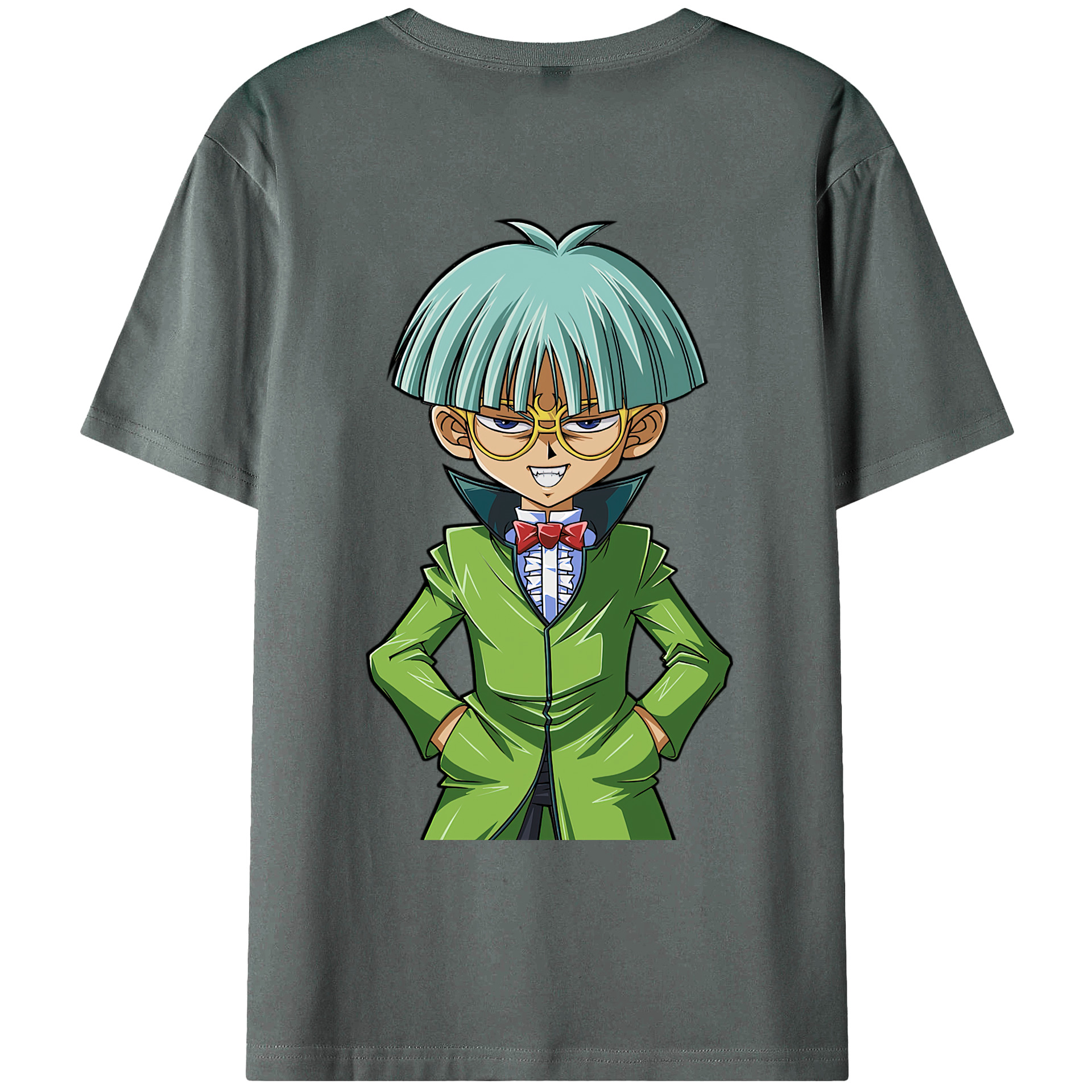 （画像用） 遊☆戯☆王 Yu-Gi-Oh! 綿100％ メンズ半袖Tシャツ（バックプリント） 通気性